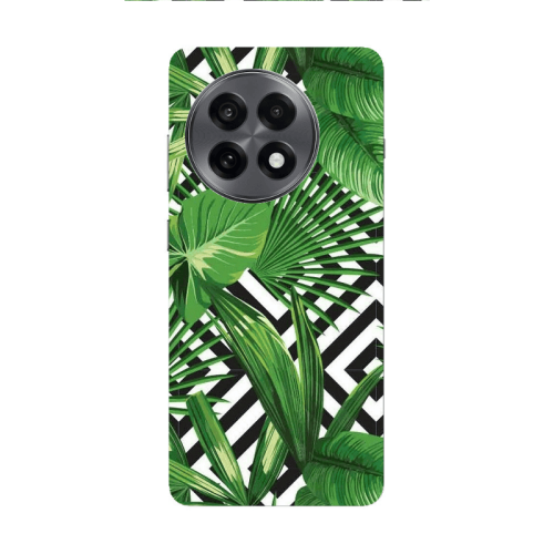 Oneplus 13 5G Green Laves arrow Transparent Silicone TPU Θήκη